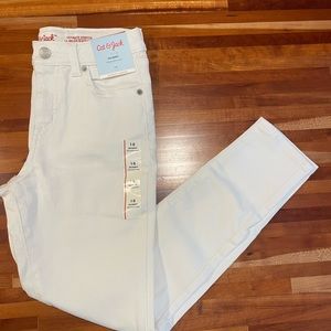 Cat & Jack Girls white jeans size 10